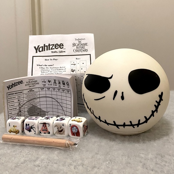 Yahtzee Games Yahtzee Nightmare Before Christmas Travel Edition